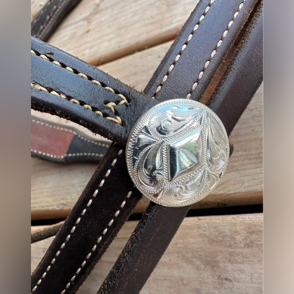 Horse Tack - Martin Leather Western Headstall & Breastcollar Set - Picture 8 of 10